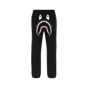 Bape Men Black Cotton Shark Joggers